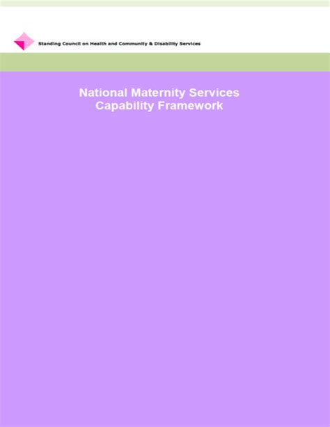 maternity capability framework.